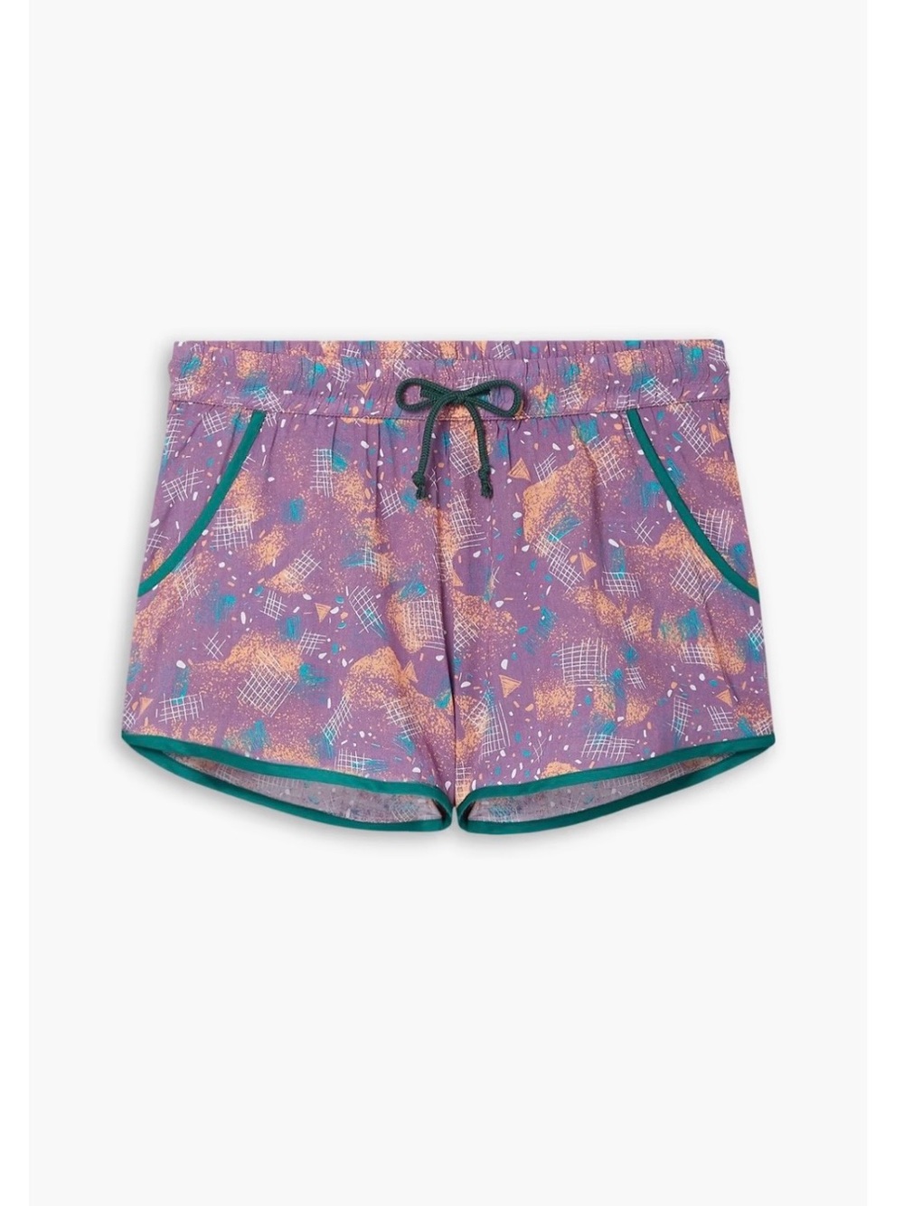 PARADISED Hanna printed voile purple shorts